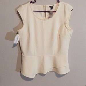 White Ann Taylor top! Brand new with tags